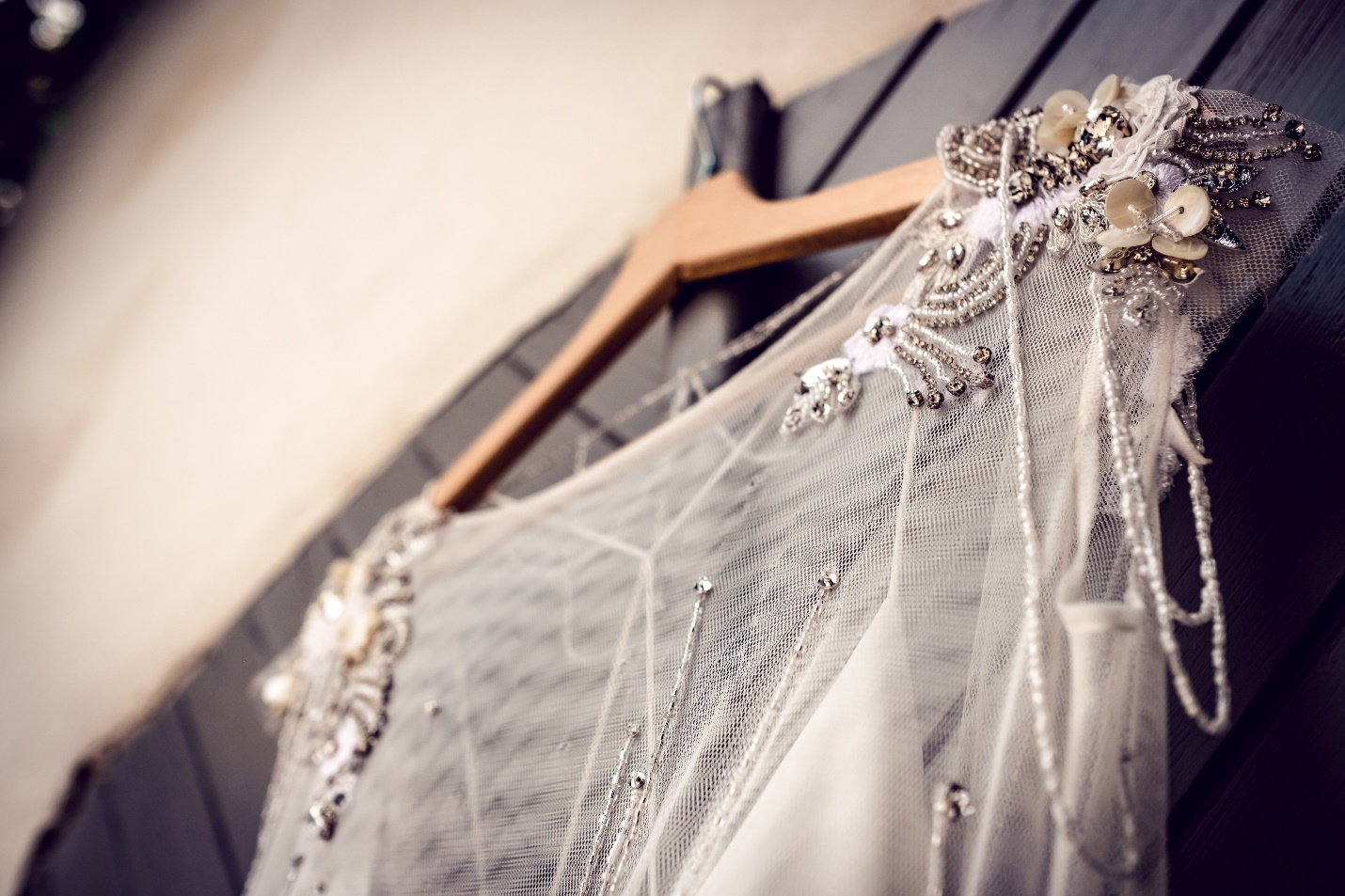 Wedding Gown on a Hanger